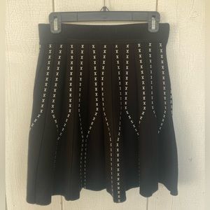 NWT Molly Bracken knitted black skirt size L